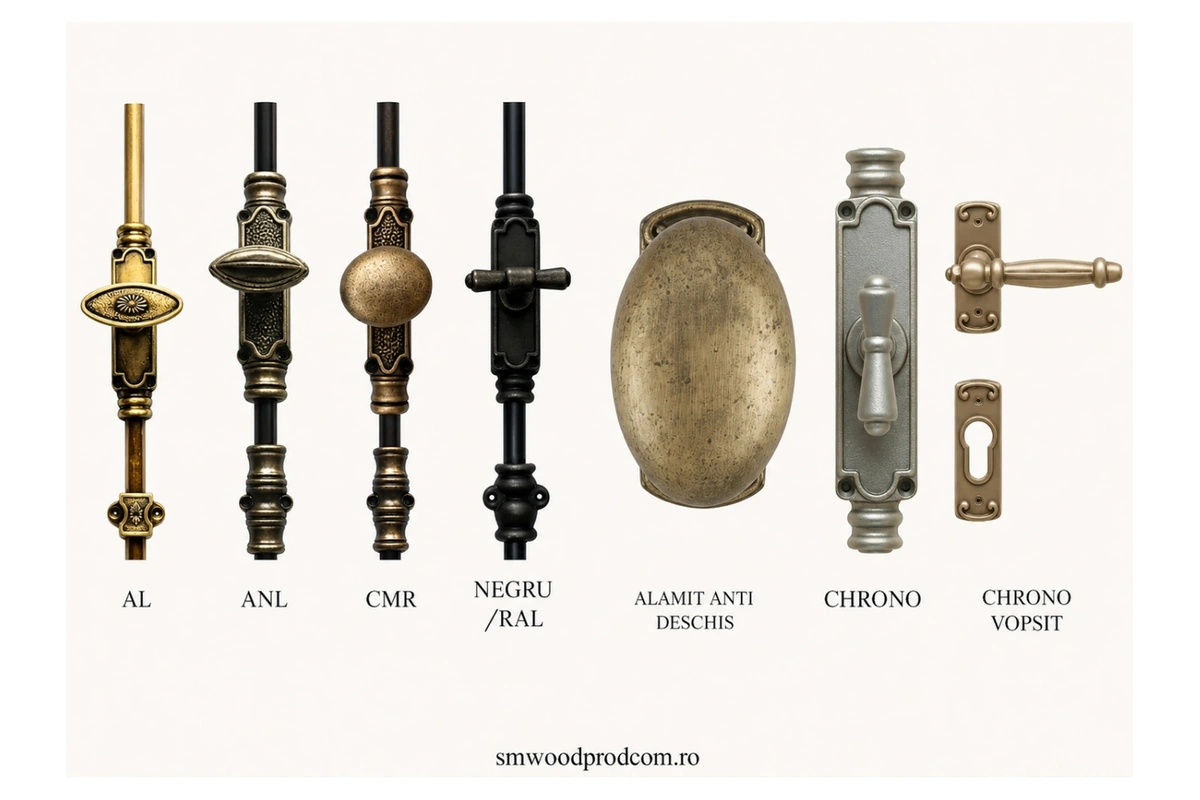 Finishes for wooden door handles